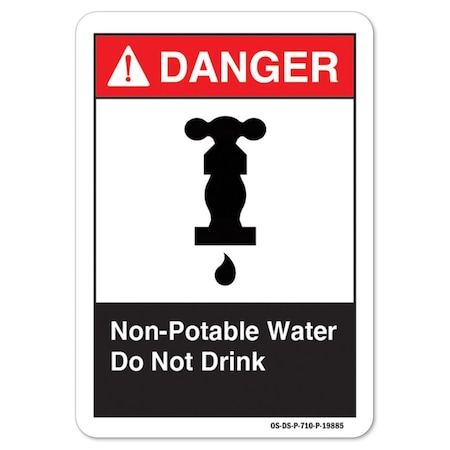 ANSI Danger, 6 Height, Decal